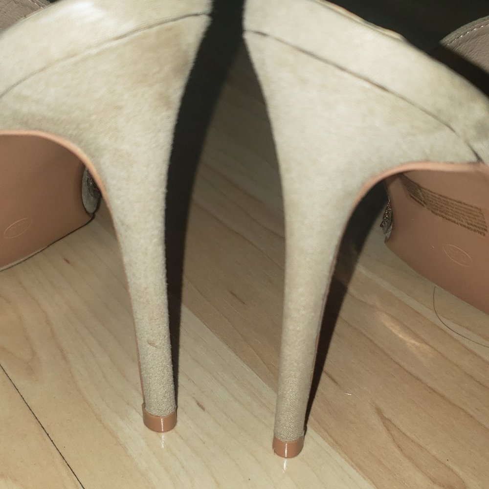 Gold Rhinestone heels - Picture 2 of 3